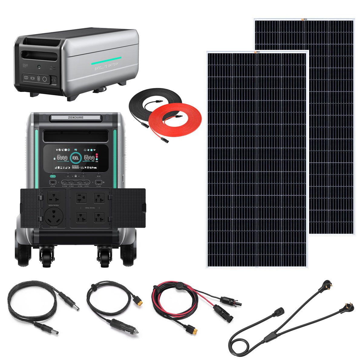 Zendure SuperBase V6400 Power Station: 3,600W, 12.8kWh, Solar Panels ...