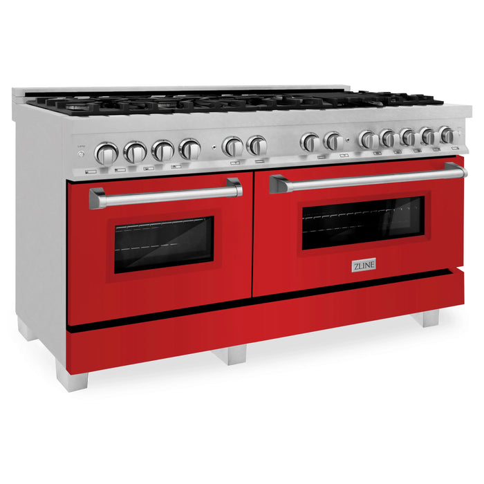 ZLINE Professional Dual Fuel Range in Durasnow Stainless Steel