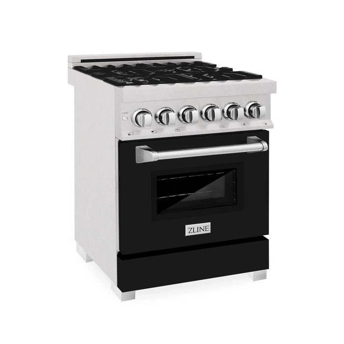 ZLINE Professional Dual Fuel Range in Durasnow Stainless Steel