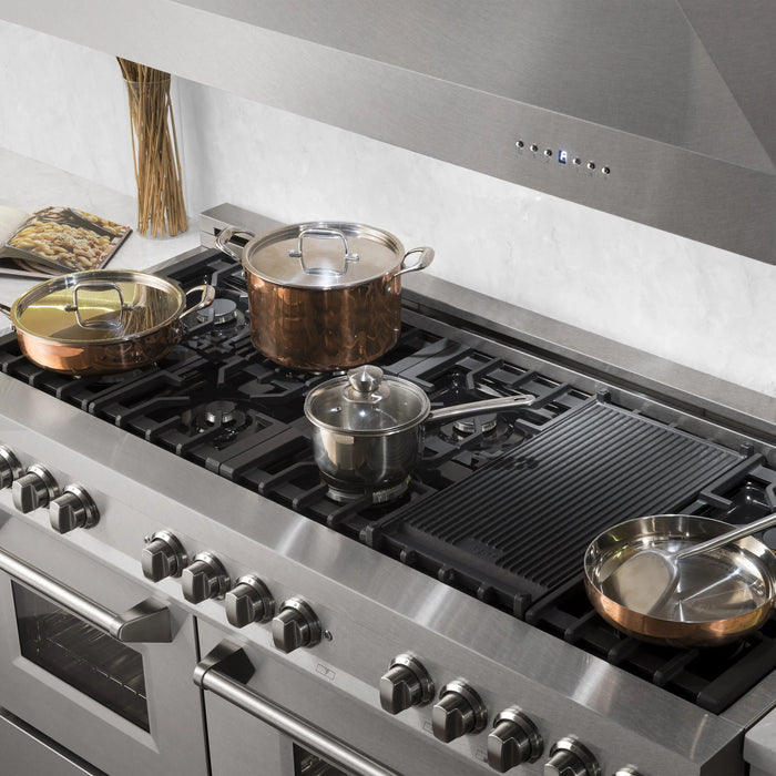 ZLINE Professional Dual Fuel Range in Durasnow Stainless Steel