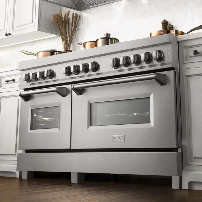 ZLINE Professional Dual Fuel Range in Durasnow Stainless Steel