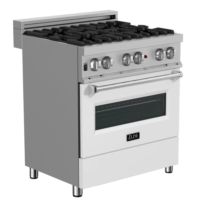 ZLINE Professional Dual Fuel Range in Durasnow Stainless Steel