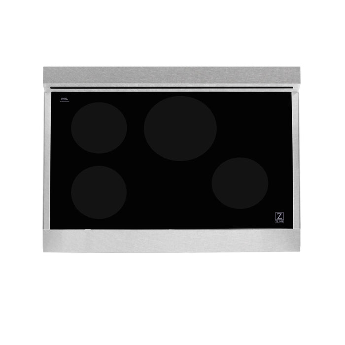 ZLINE 36" Dual Fuel Range with Gas Stove and Electric Oven in Stainless Steel with Color Door Options (RA36) - Topture