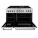 ZLINE 48" 6.0 cu. ft. Dual Fuel Range with Gas Stove and Electric Oven in Stainless Steel (RA48) - Topture