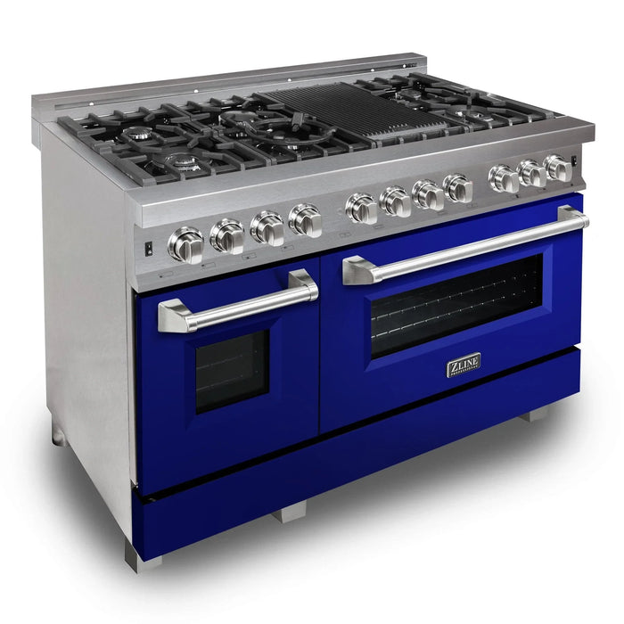 ZLINE Professional Dual Fuel Range in Durasnow Stainless Steel