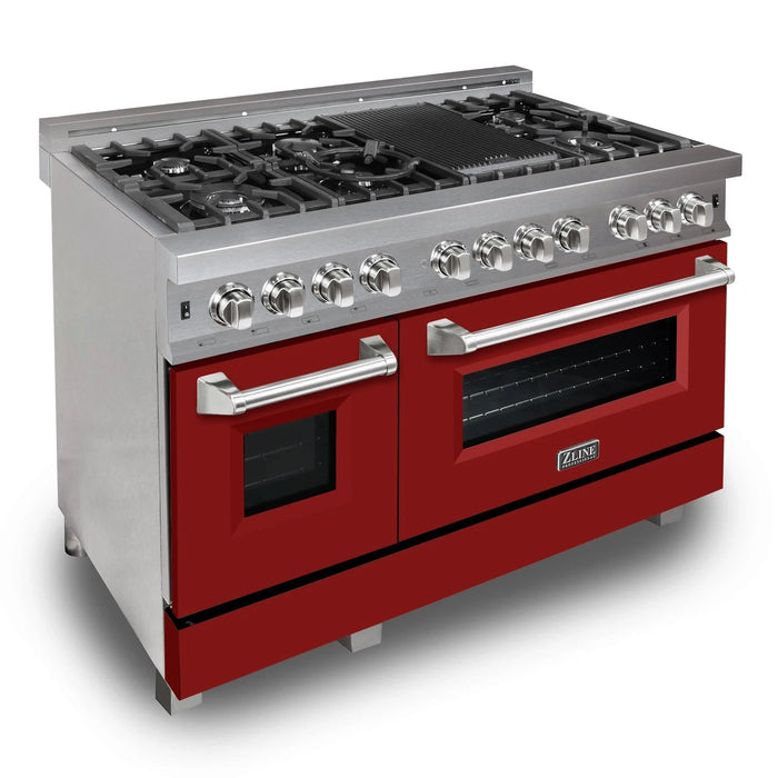 ZLINE Professional Dual Fuel Range in Durasnow Stainless Steel