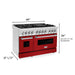 ZLINE 48" Professional Dual Fuel Range in Stainless Steel with Color Door Options (RA48) - Topture