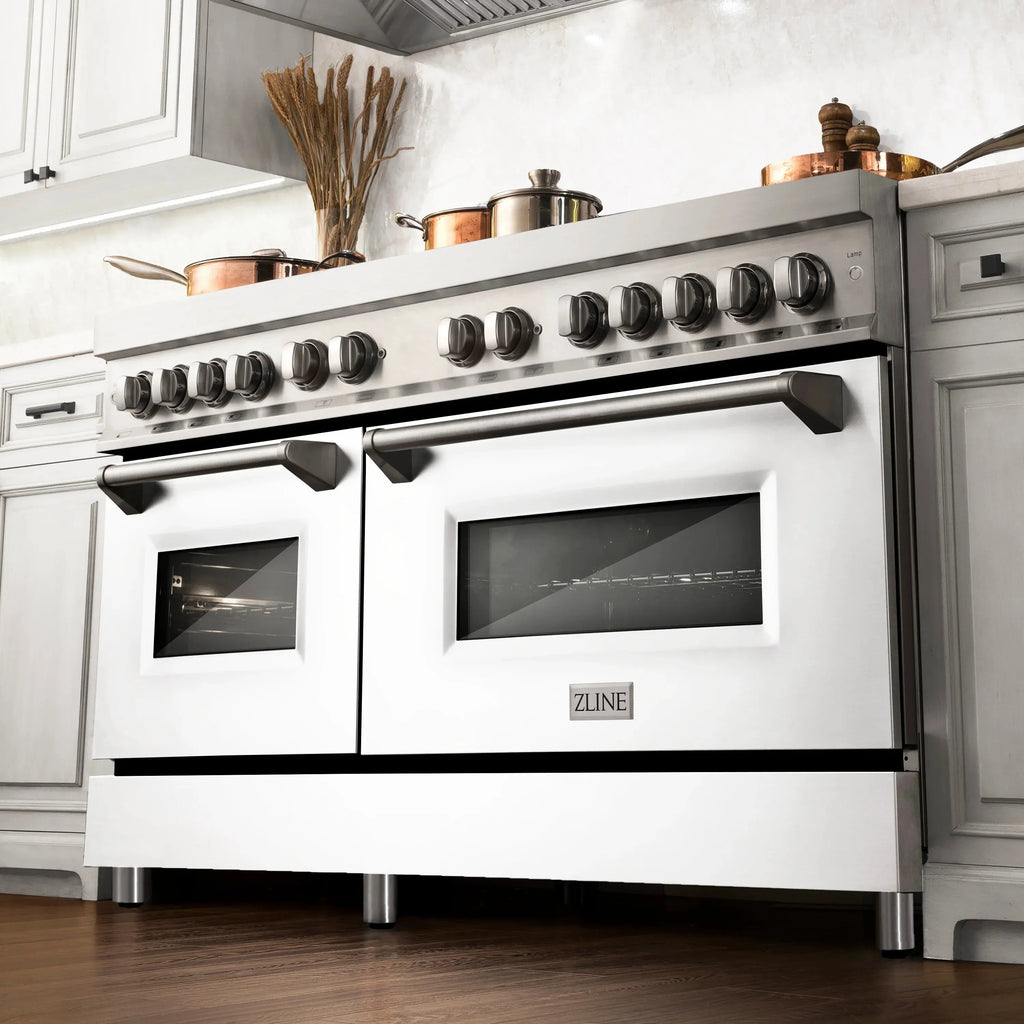 ZLINE 60" 7.4 cu. ft. Dual Fuel Range with Gas Stove and Electric Oven in Stainless Steel - Topture
