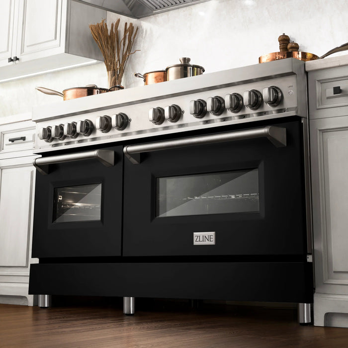 ZLINE 60" 7.4 cu. ft. Dual Fuel Range with Gas Stove and Electric Oven in Stainless Steel - Topture