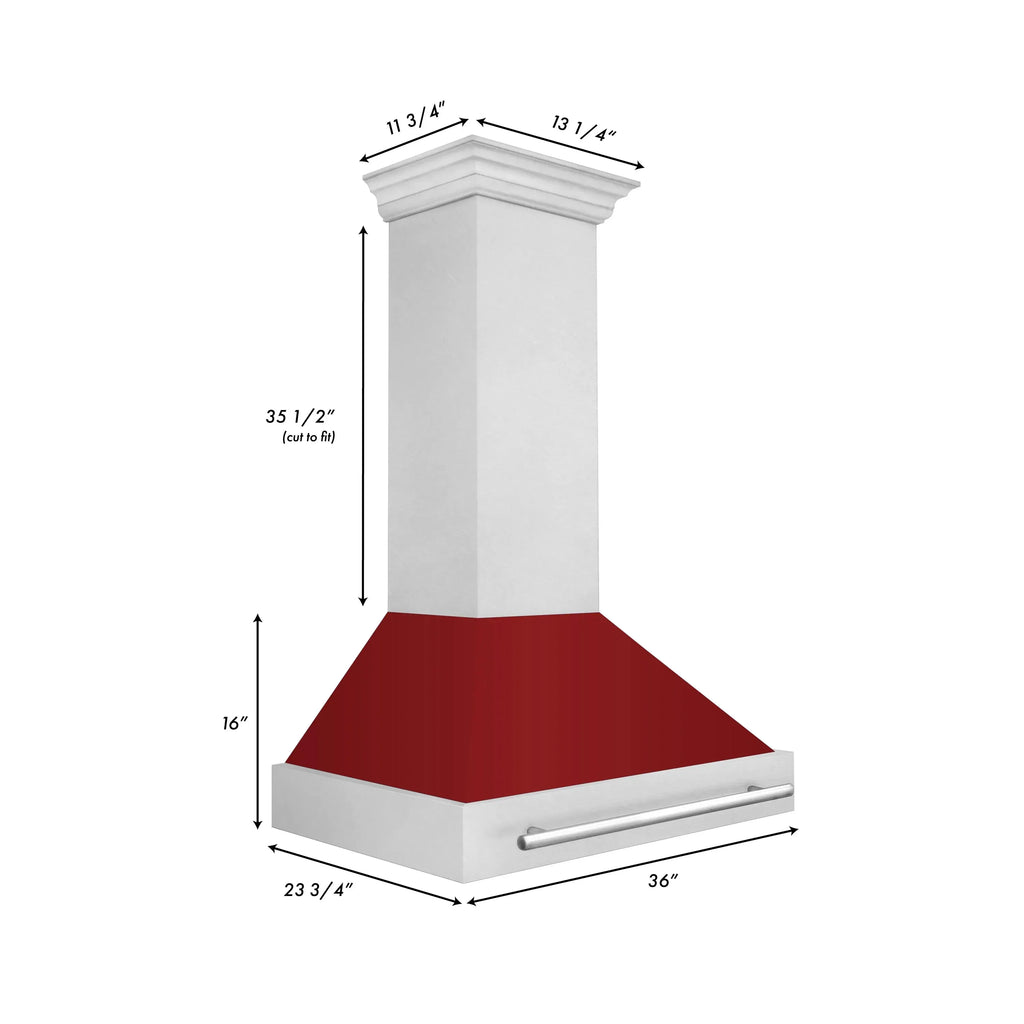 ZLINE 8654 Durasnow Stainless Steel Wall Mount Range Hood - Topture