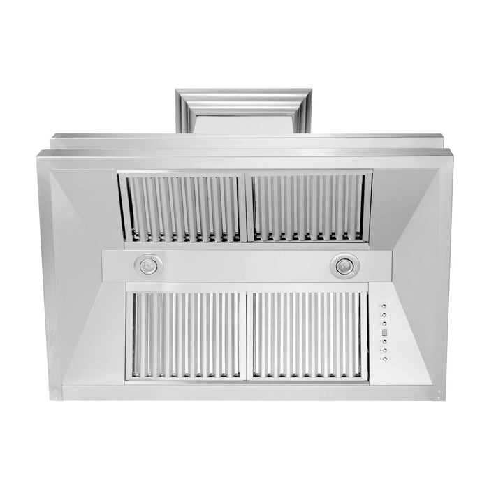 ZLINE 8656S Designer Series Wall Mount Range Hood in Durasnow Stainless Steel - Topture