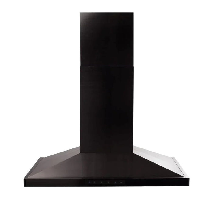 ZLINE BSGL2iN Island Range Hood in Black Stainless Steel - Topture