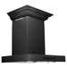 ZLINE BSKE Wall Mount Range Hood in Black Stainless Steel - Topture