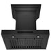 ZLINE BSKE Wall Mount Range Hood in Black Stainless Steel - Topture