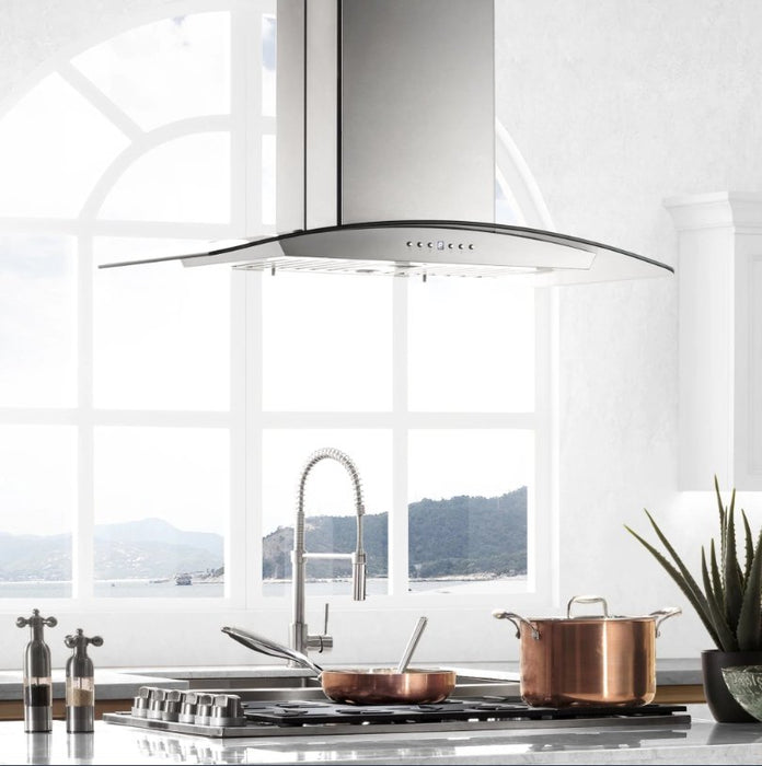 ZLINE GL5i Island Mount Range Hood in Stainless Steel - Topture