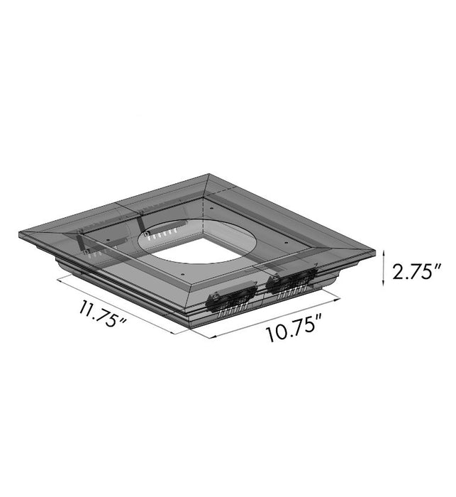 ZLINE GL9i Island Mount Range Hood in Stainless Steel - Topture