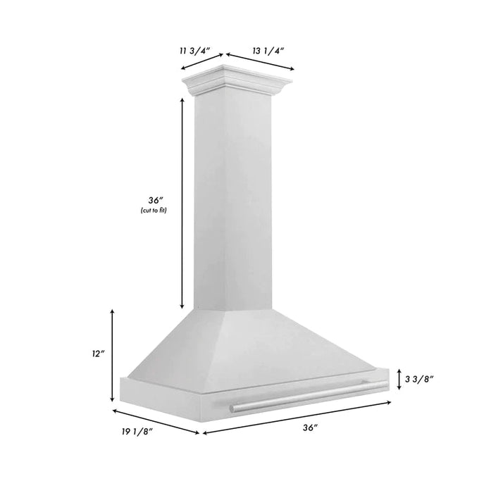 ZLINE KB4SN Durasnow Stainless Steel Range Hood - Topture