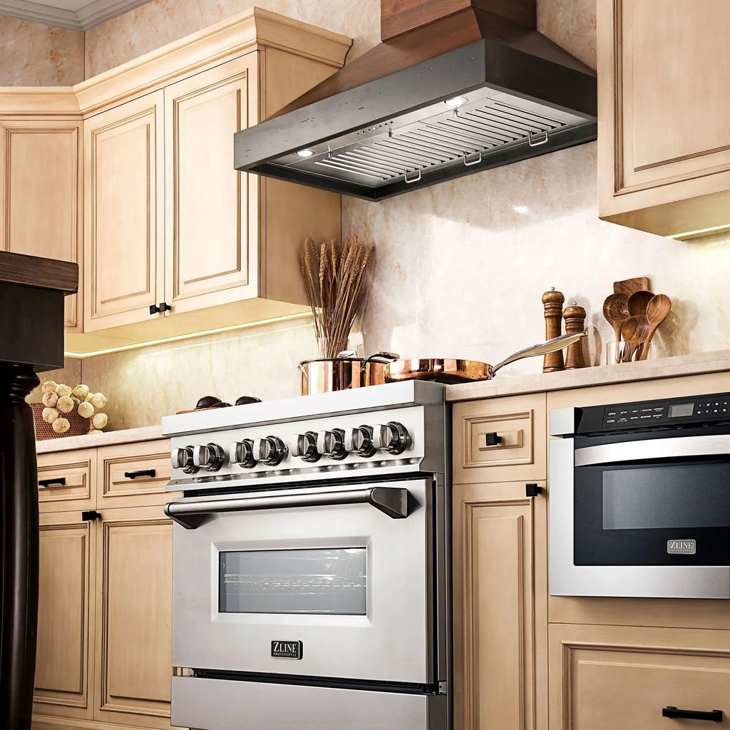 ZLINE KBAR Wooden Wall Mount Range Hood - Topture