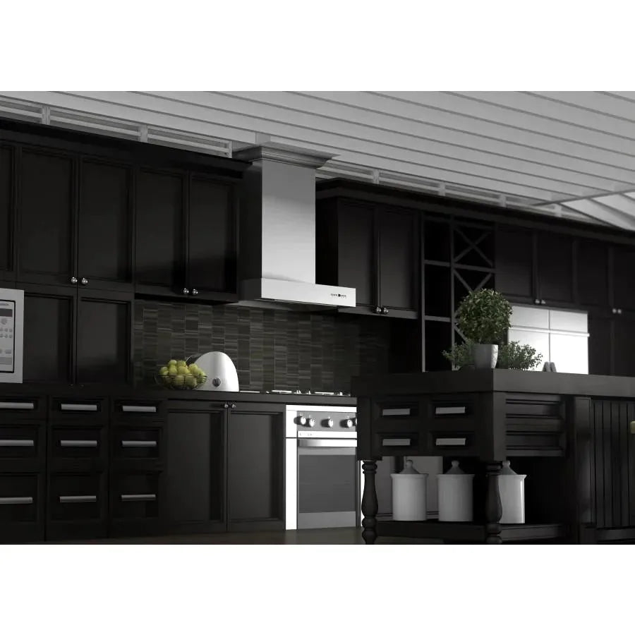 ZLINE KECOM Professional Wall Mont Range Hood with Crown Moulding - Topture