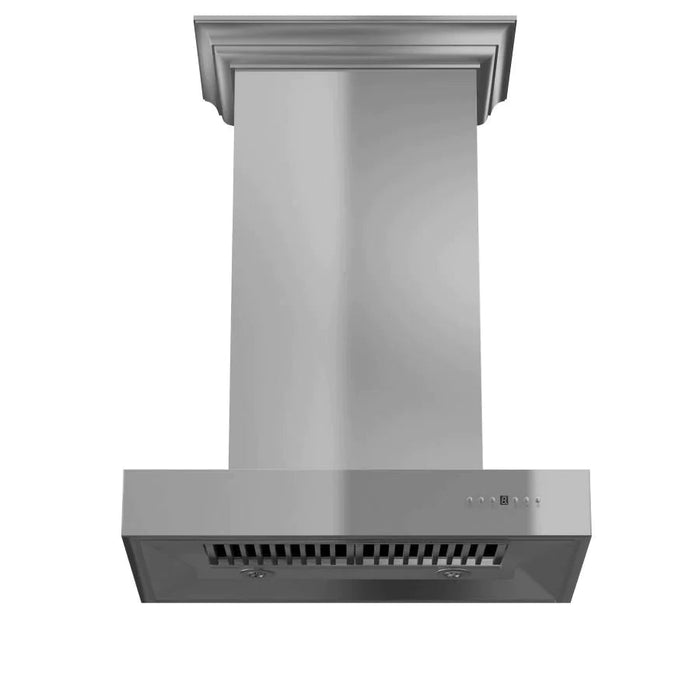 ZLINE KECOM Professional Wall Mont Range Hood with Crown Moulding - Topture