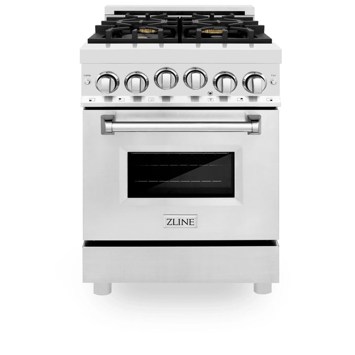 ZLINE Omega | 24" 2.8 cu. ft. Gas Oven and Gas Cooktop Range - Topture