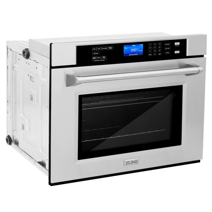 ZLINE Professional 30" Single Wall Oven with Self Clean and True Convection in Stainless Steel - Topture