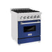 ZLINE Professional Dual Fuel Range in Durasnow Stainless Steel - Topture